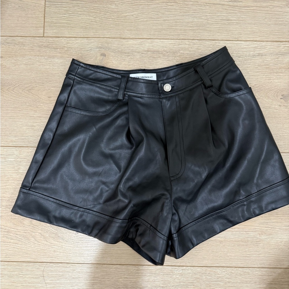 We wore what leather shorts